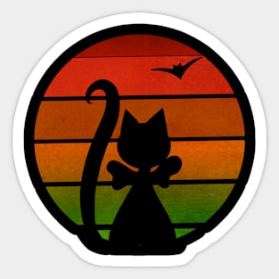 Retro cat Sticker